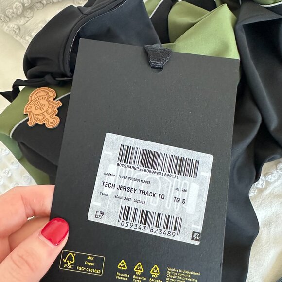 NWT Moncler X JW Anderson Zip Up Cardigan Sweater Sz Small Colorblock Jersey - Picture 4 of 8